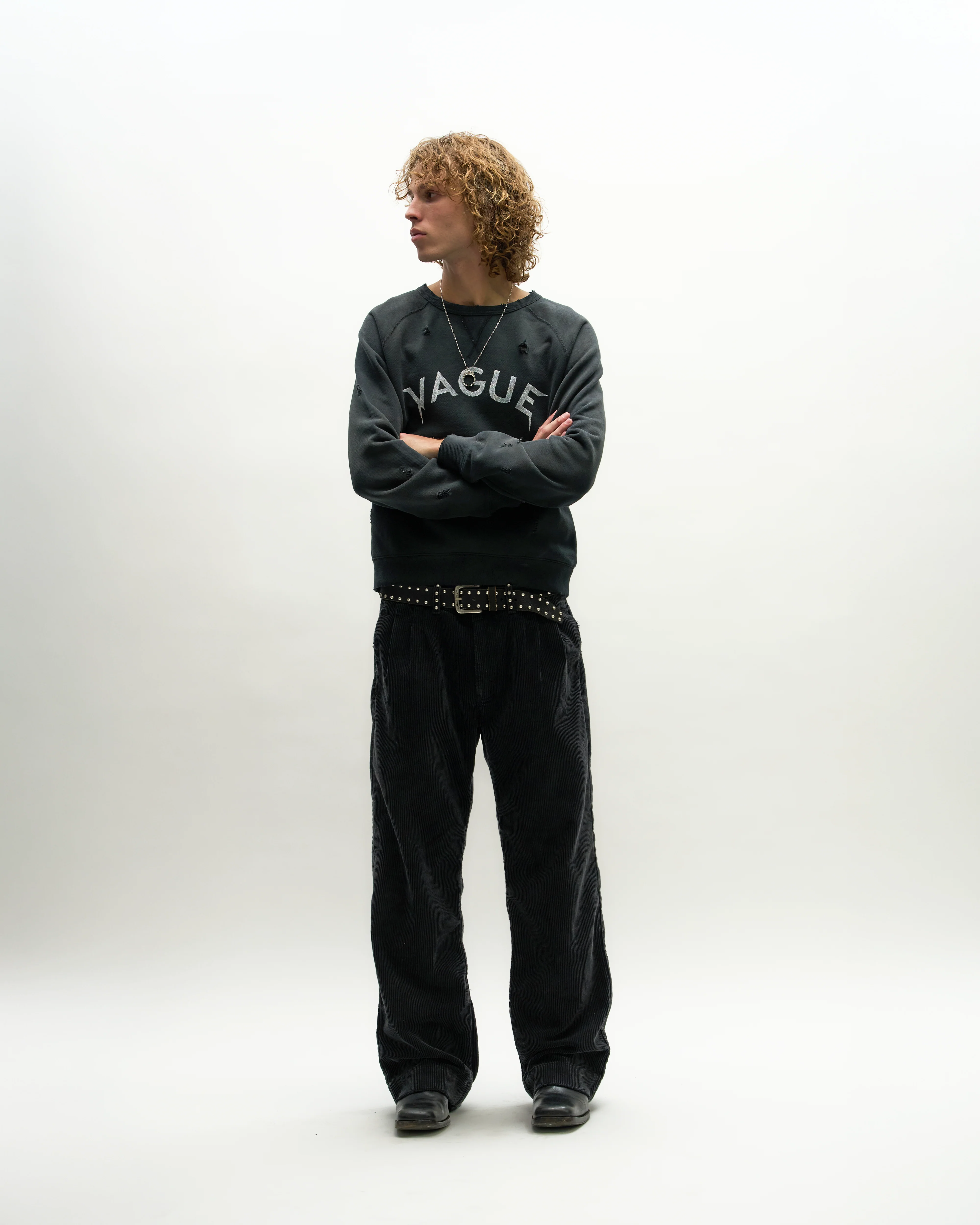 ARCH LOGO CREWNECK [SUNBEAT BLACK] - Image 6