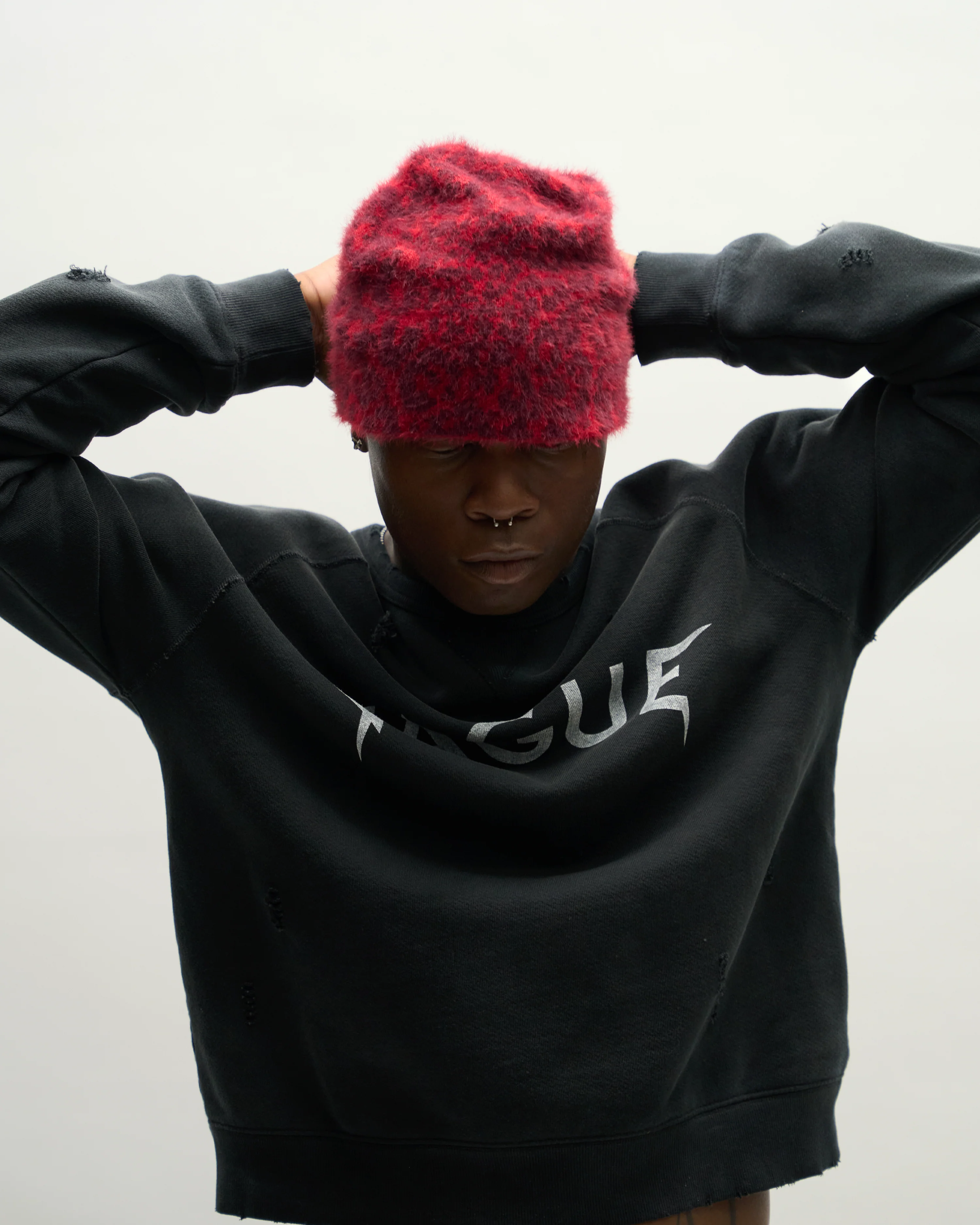 ARCH LOGO CREWNECK [SUNBEAT BLACK] - Image 7