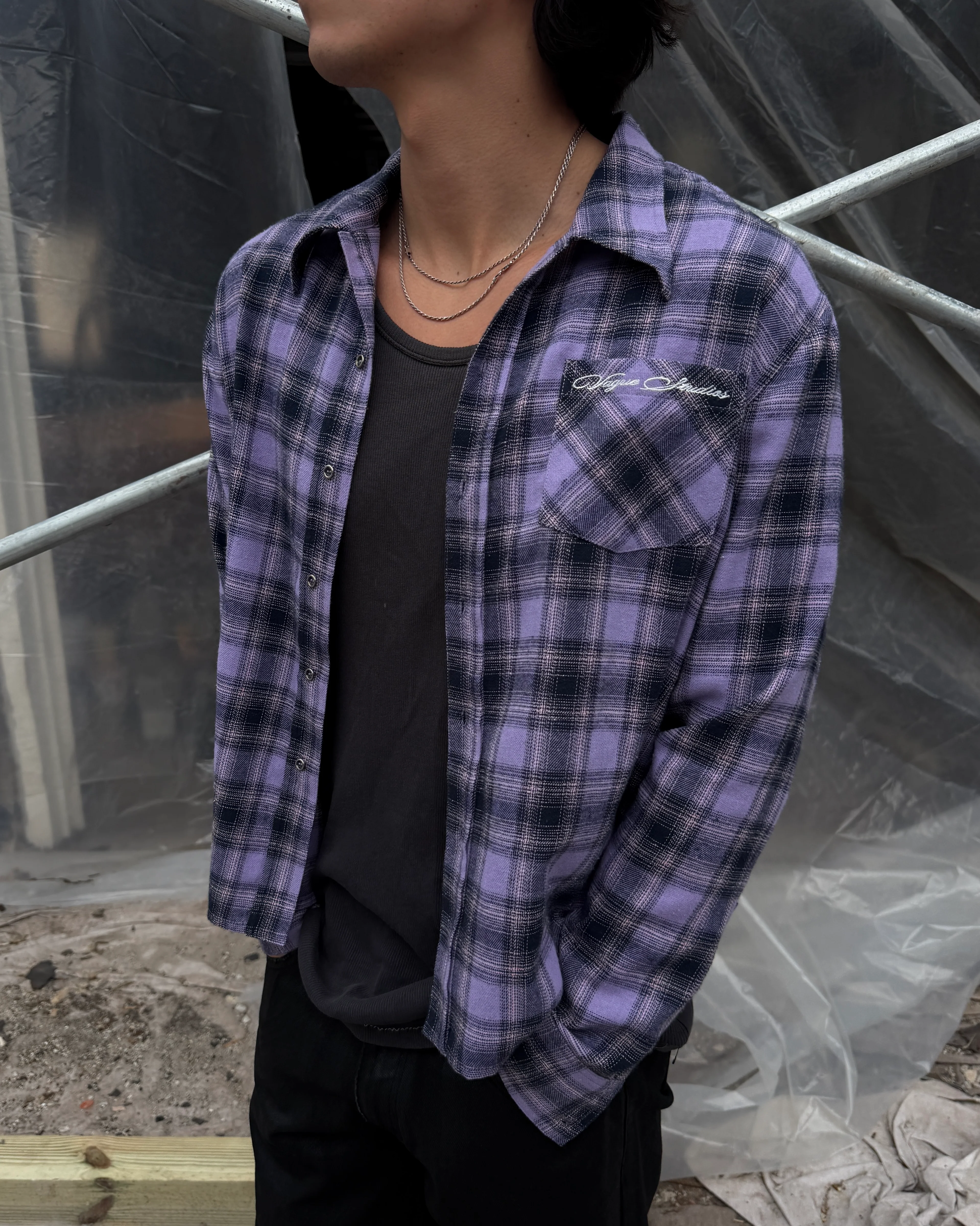 BEATNIK FLANNEL [LILAC] - Image 4