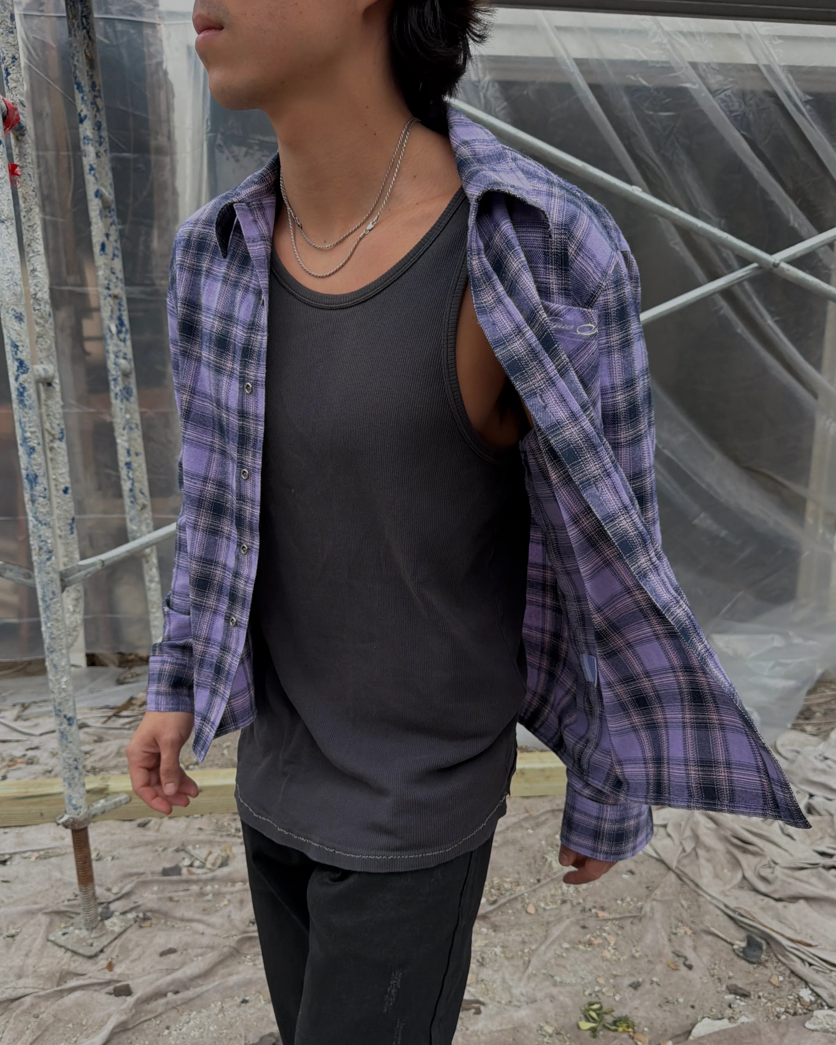 BEATNIK FLANNEL [LILAC] - Image 5