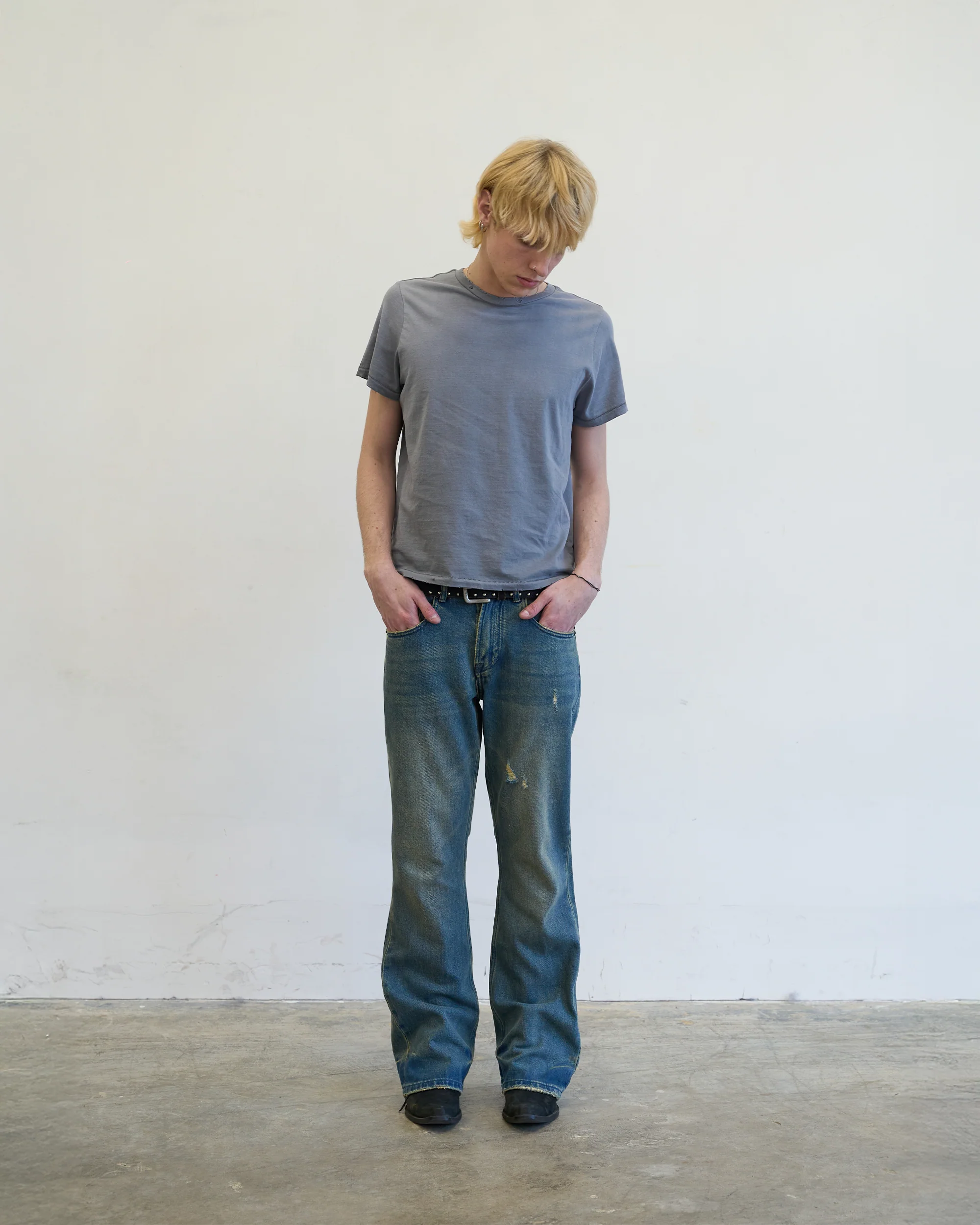 BEATNIK TEE [SUNBEAT GREY] - Image 4