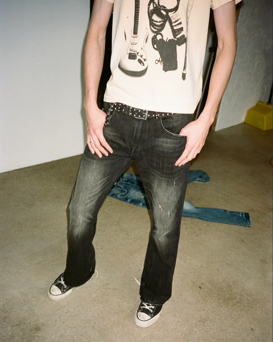 CIGARETTE BOOTCUT DENIM [ASPHALT] - Image 3