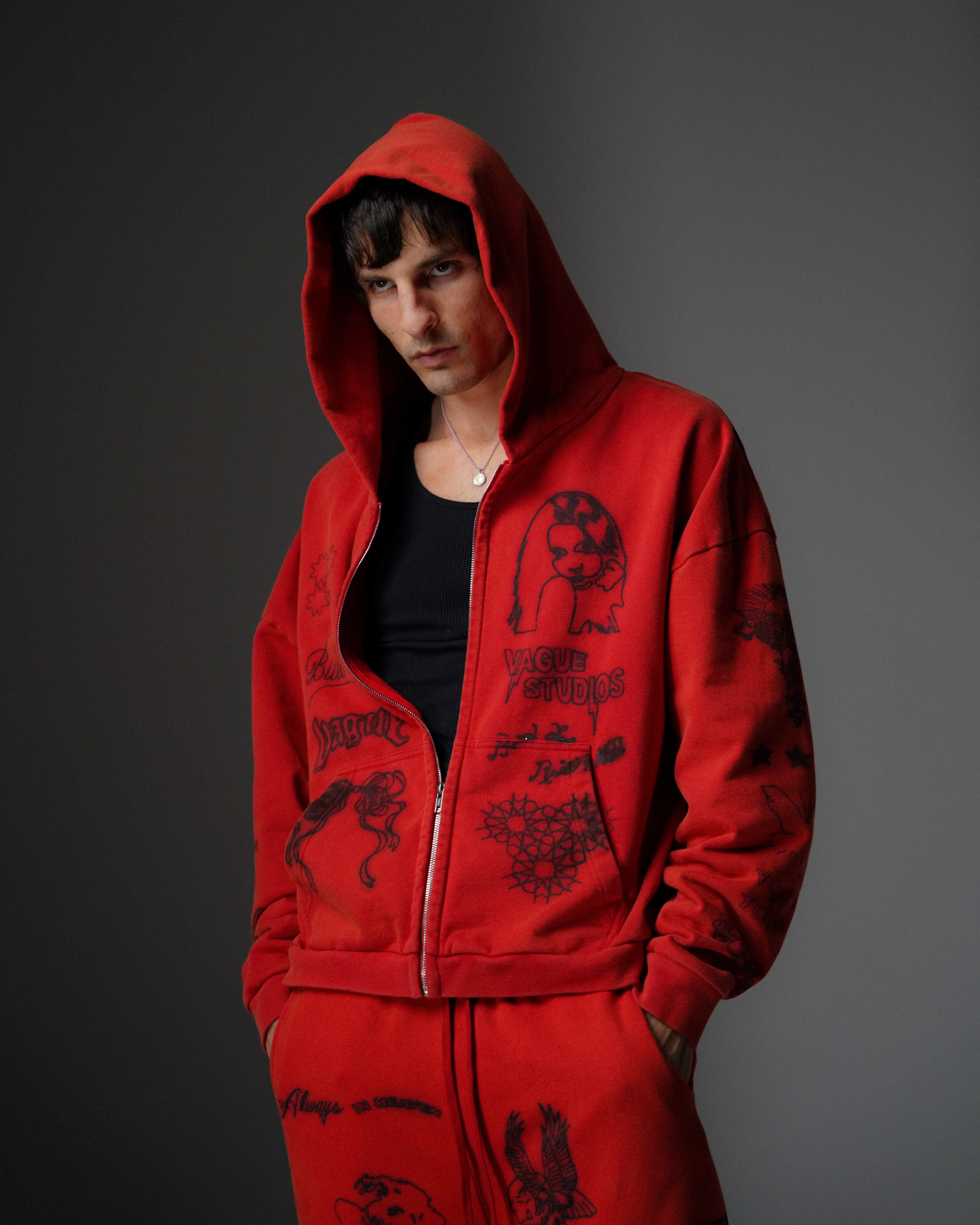 SKIN DEEP ZIP UP [RED] - Image 4