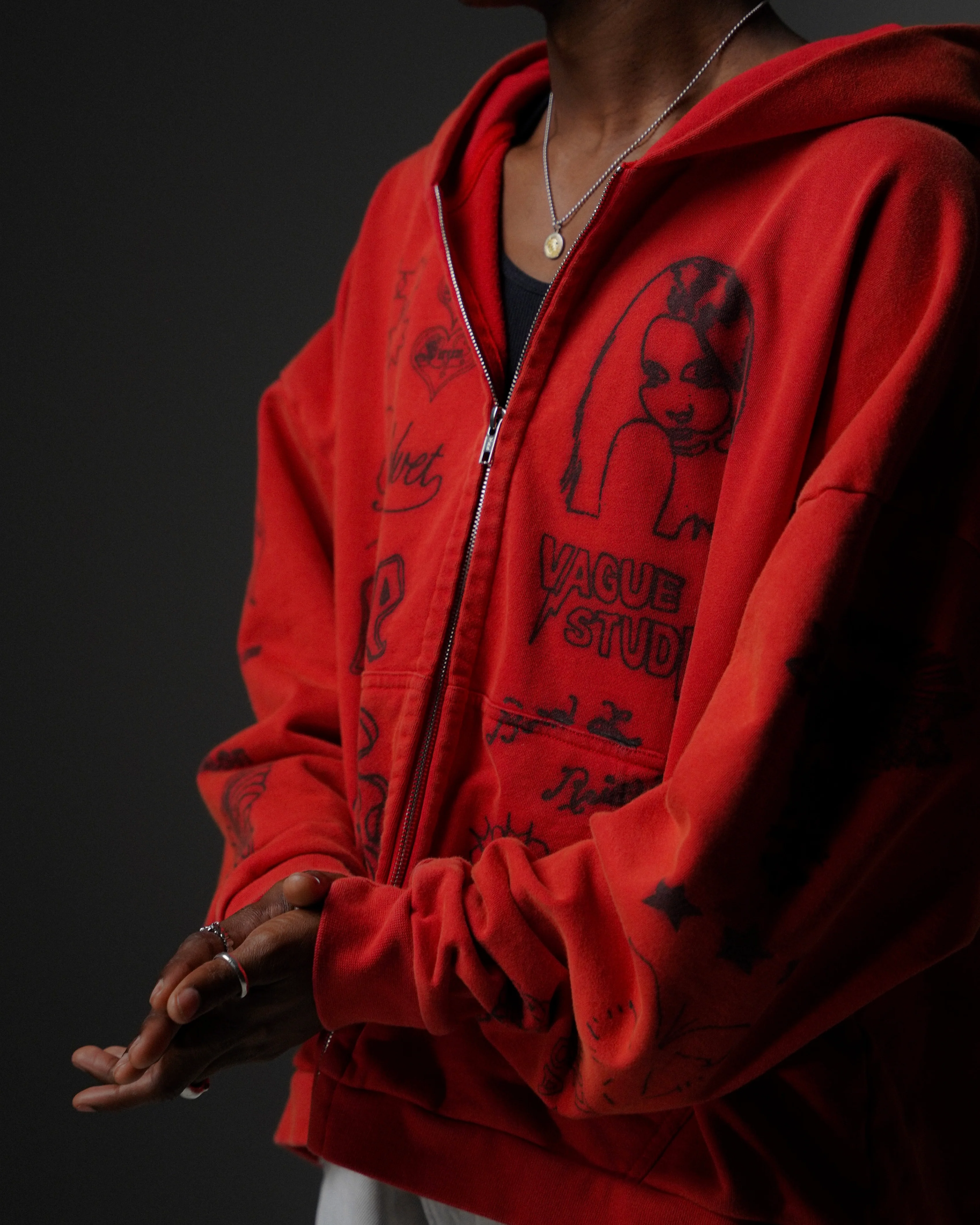 SKIN DEEP ZIP UP [RED] - Image 6