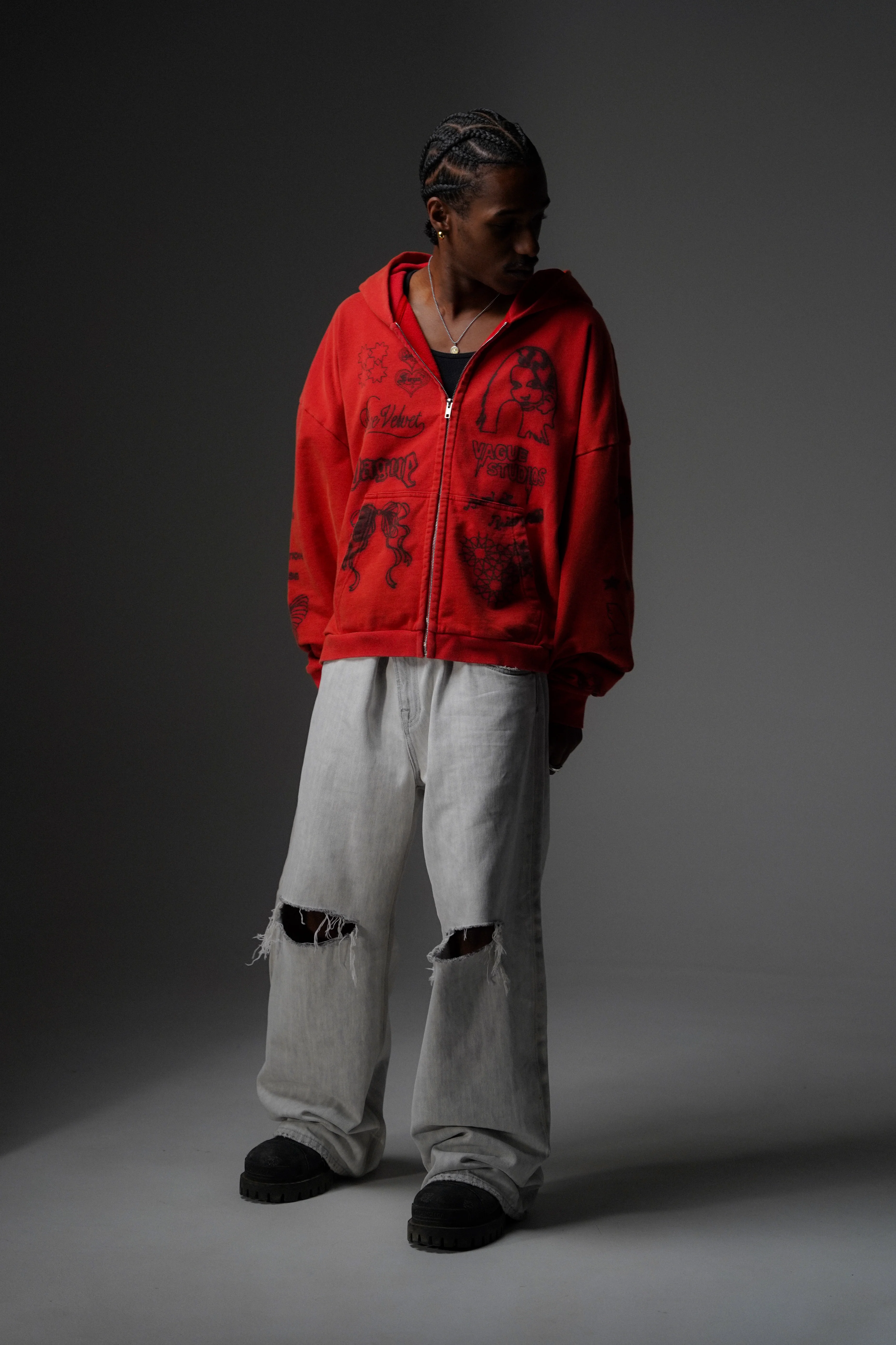 SKIN DEEP ZIP UP [RED] - Image 8