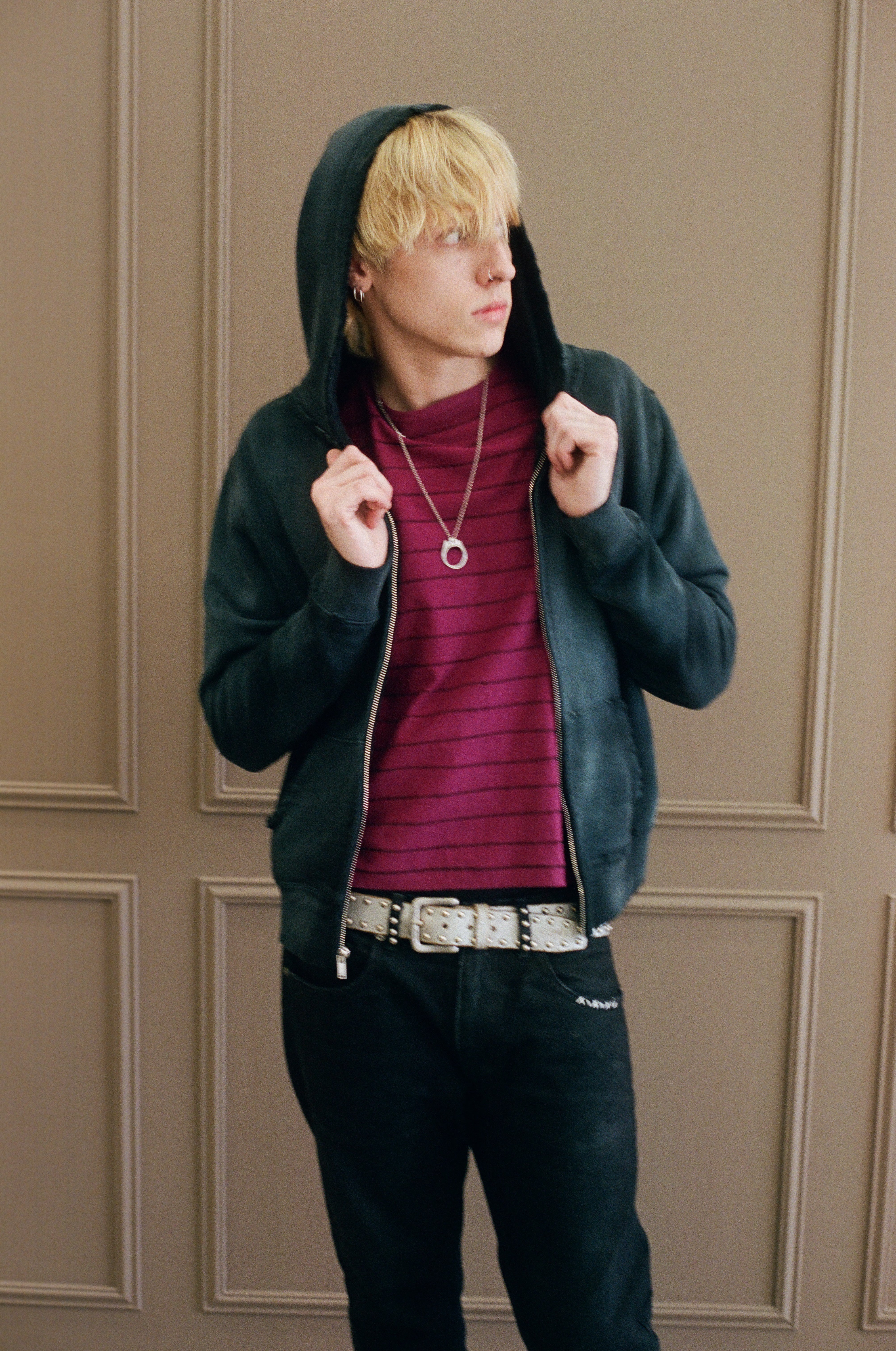 STUDIO ZIP-UP [SUNBEAT BLACK] - Image 6