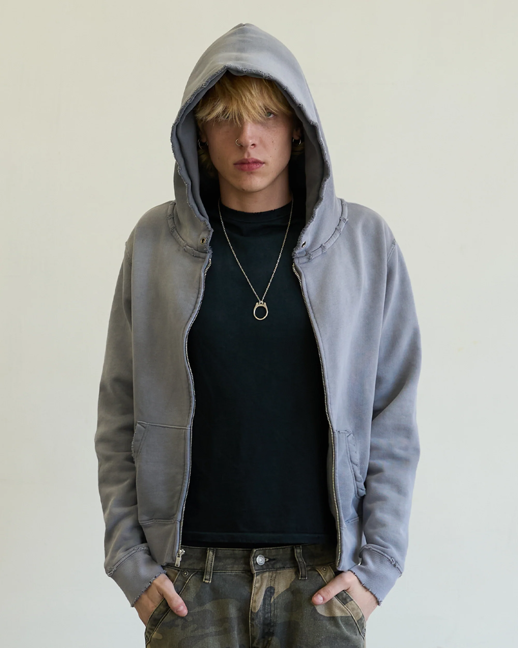 STUDIO ZIP-UP [SUNBEAT GREY] - Image 3