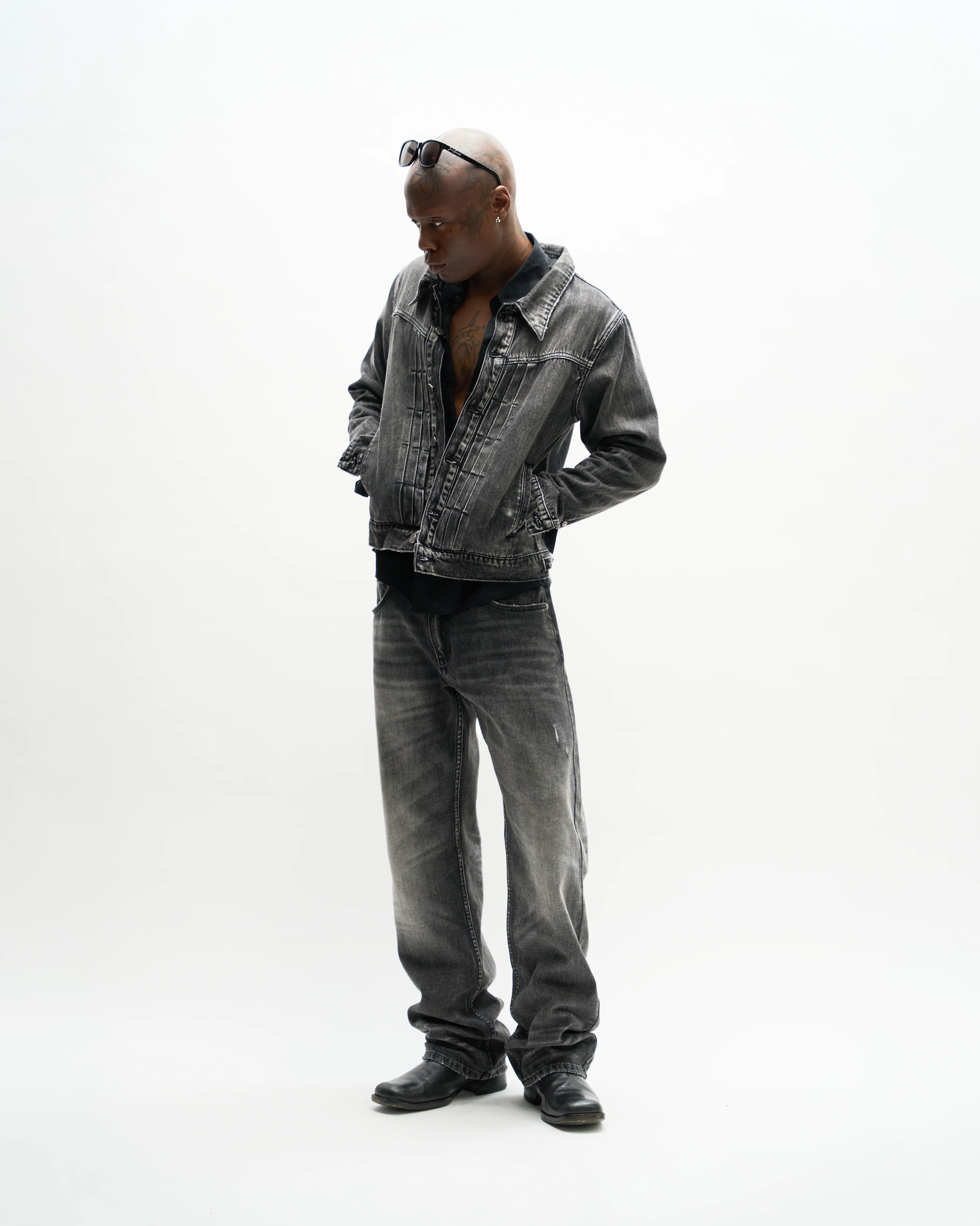 TYPE 1 DENIM JACKET [ASPHALT] - Image 3