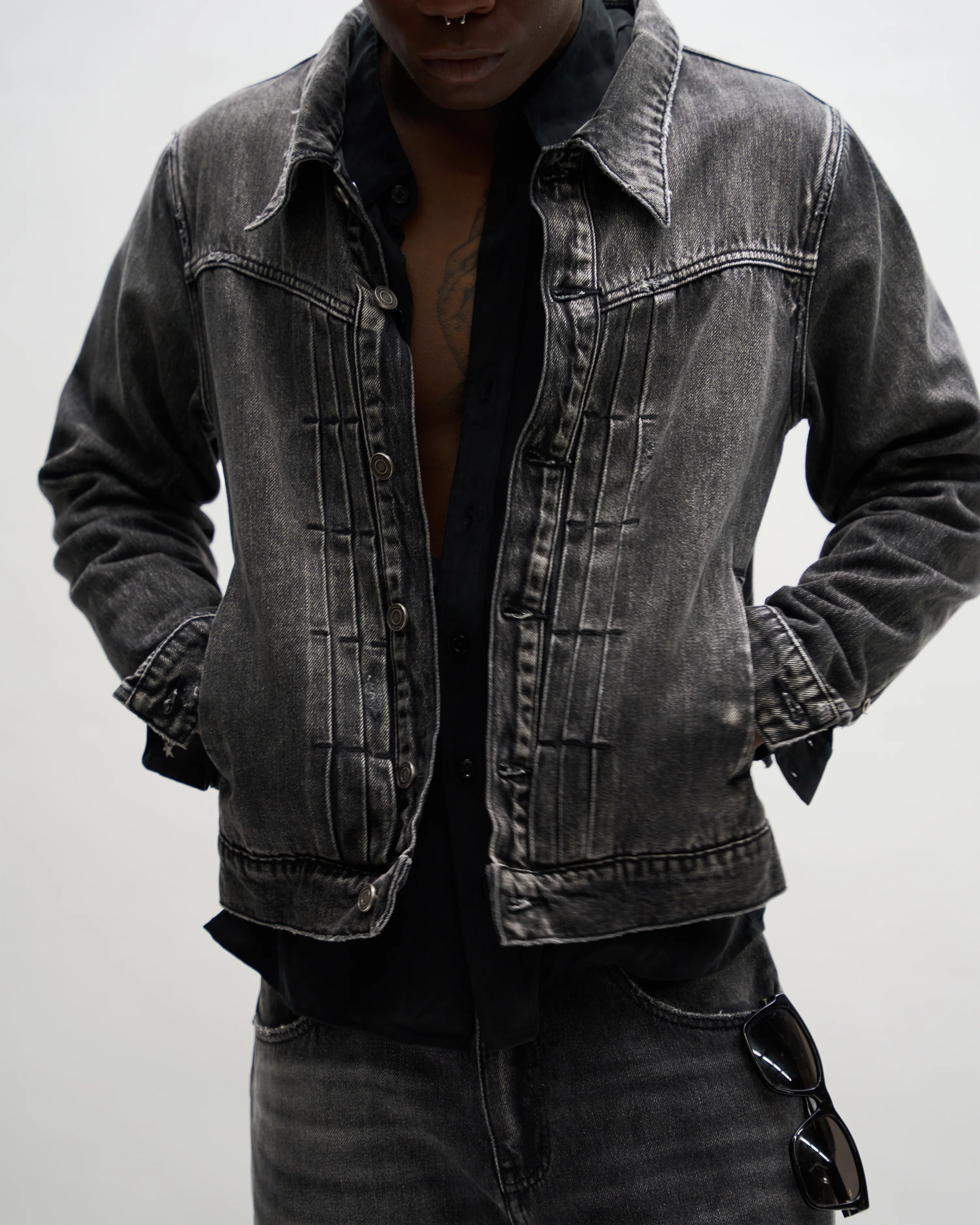 TYPE 1 DENIM JACKET [ASPHALT] - Image 4
