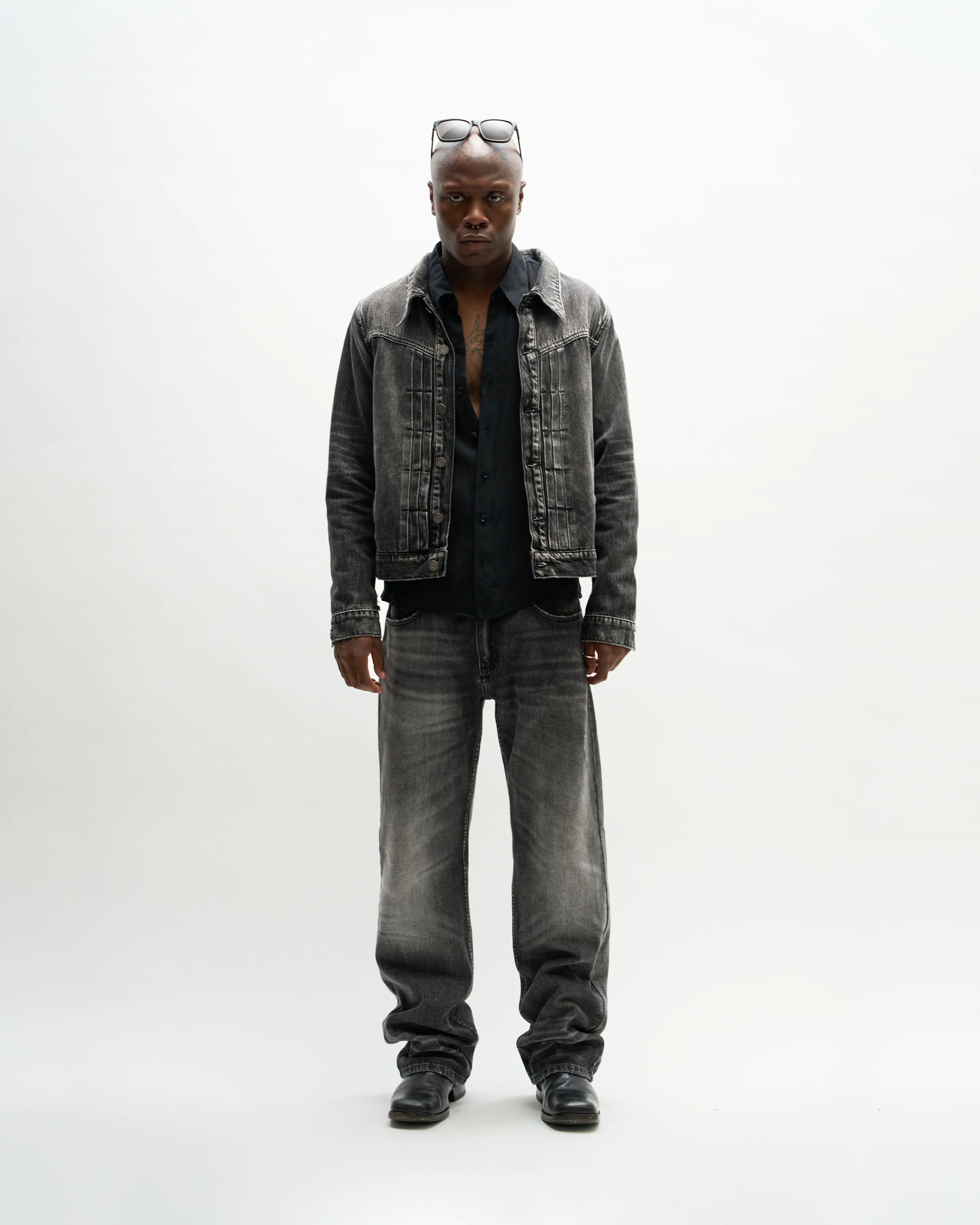TYPE 1 DENIM JACKET [ASPHALT] - Image 6